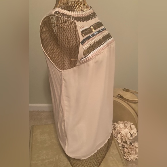 The Limited Pale Pink Halter with Sequin Detail - Picture 3 of 11